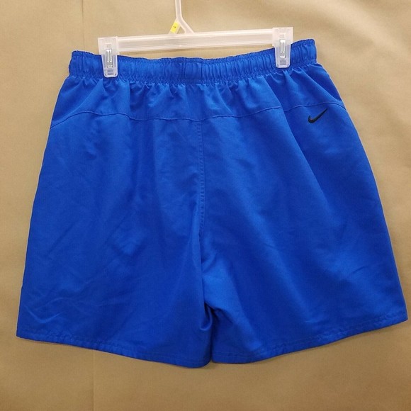 Nike nylon Swim Trunks board shorts Men Teen 30" + stretch Blue swimming Shorts - Picture 5 of 8